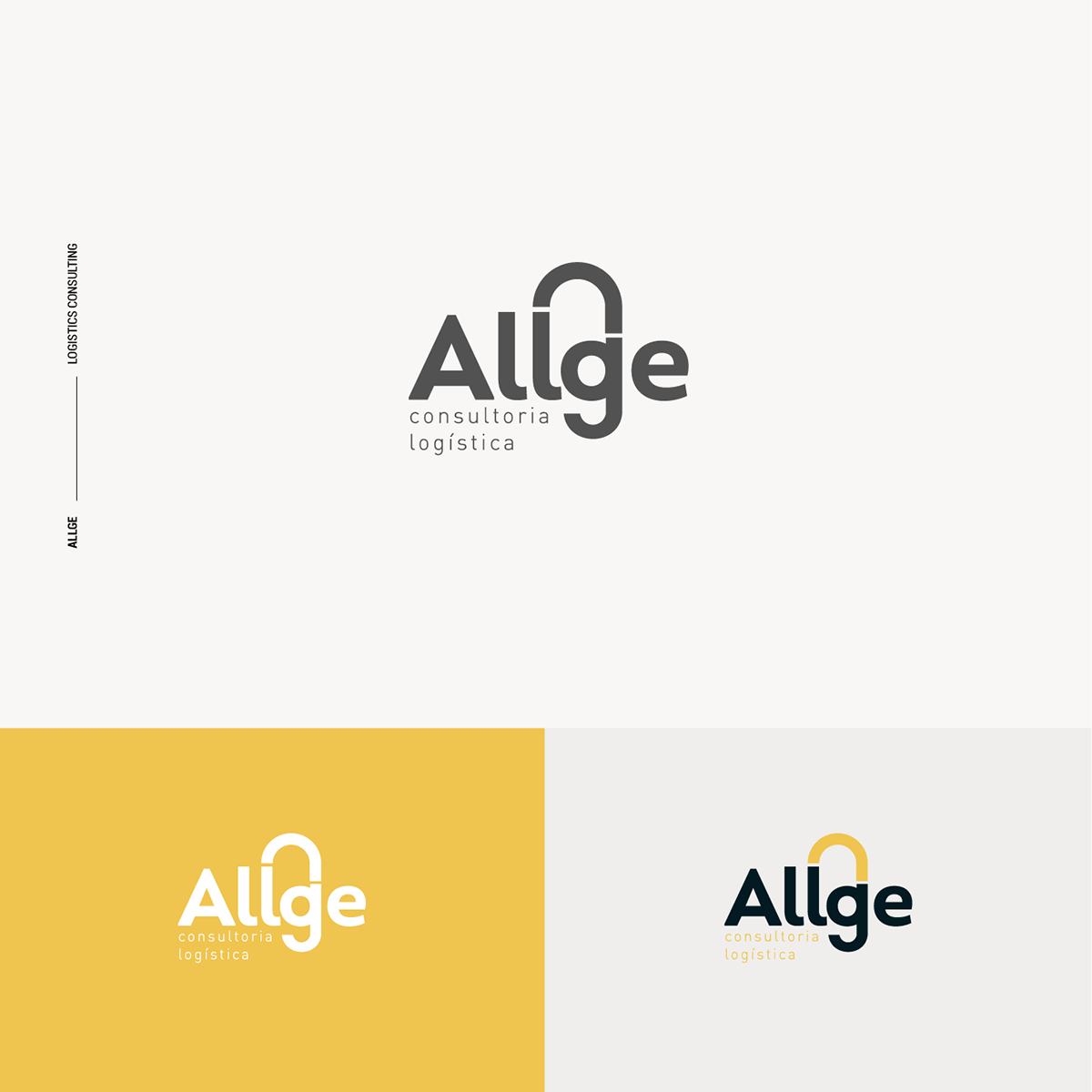 Allge — logistics consulting logo presentation