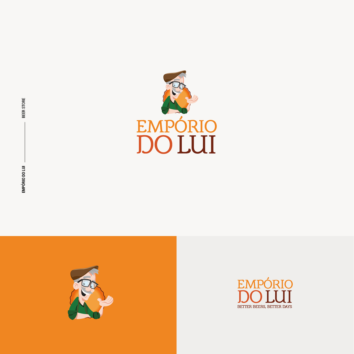 Empório do Lui — beer store logo presentation