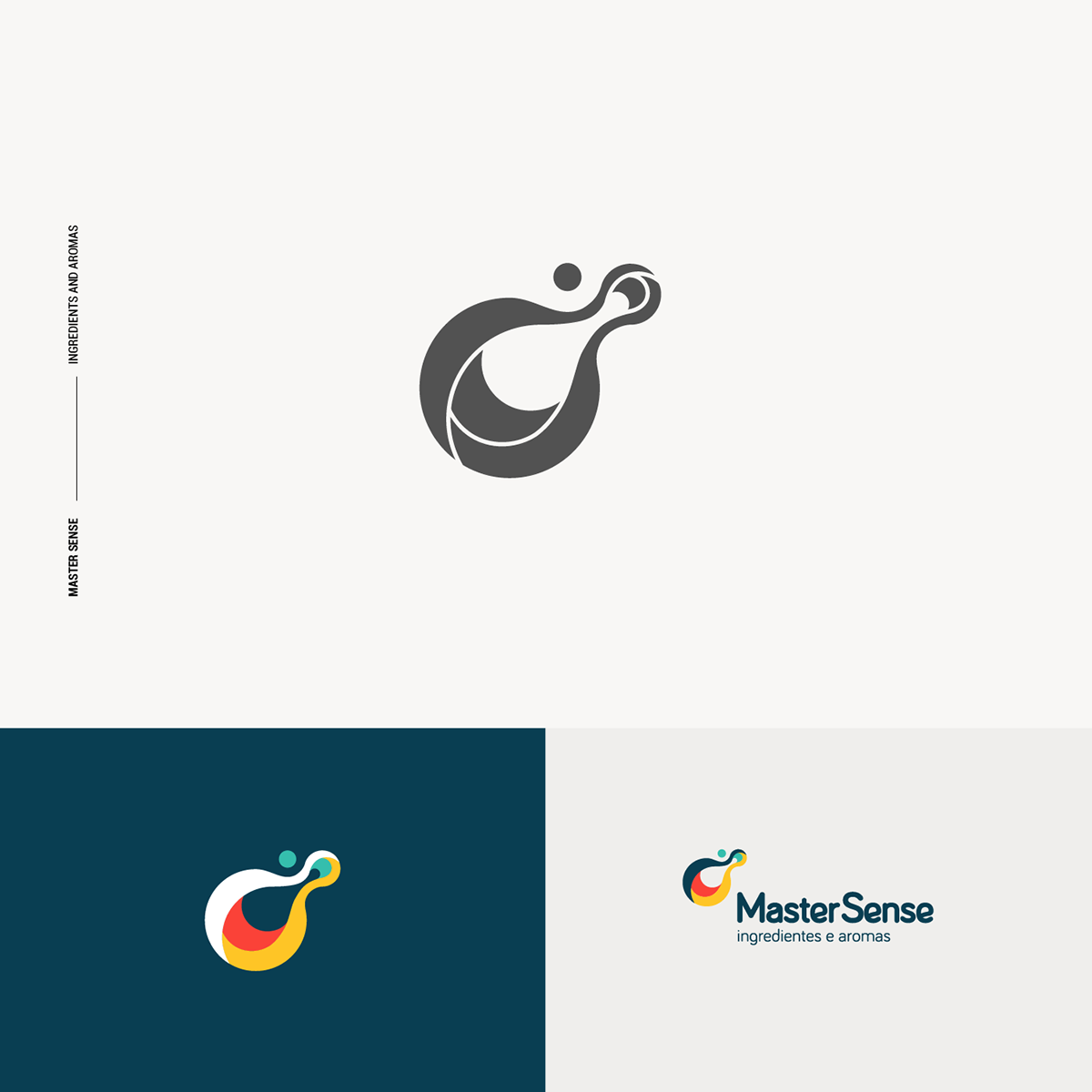 Master Sense — ingredients and aromas logo presentation