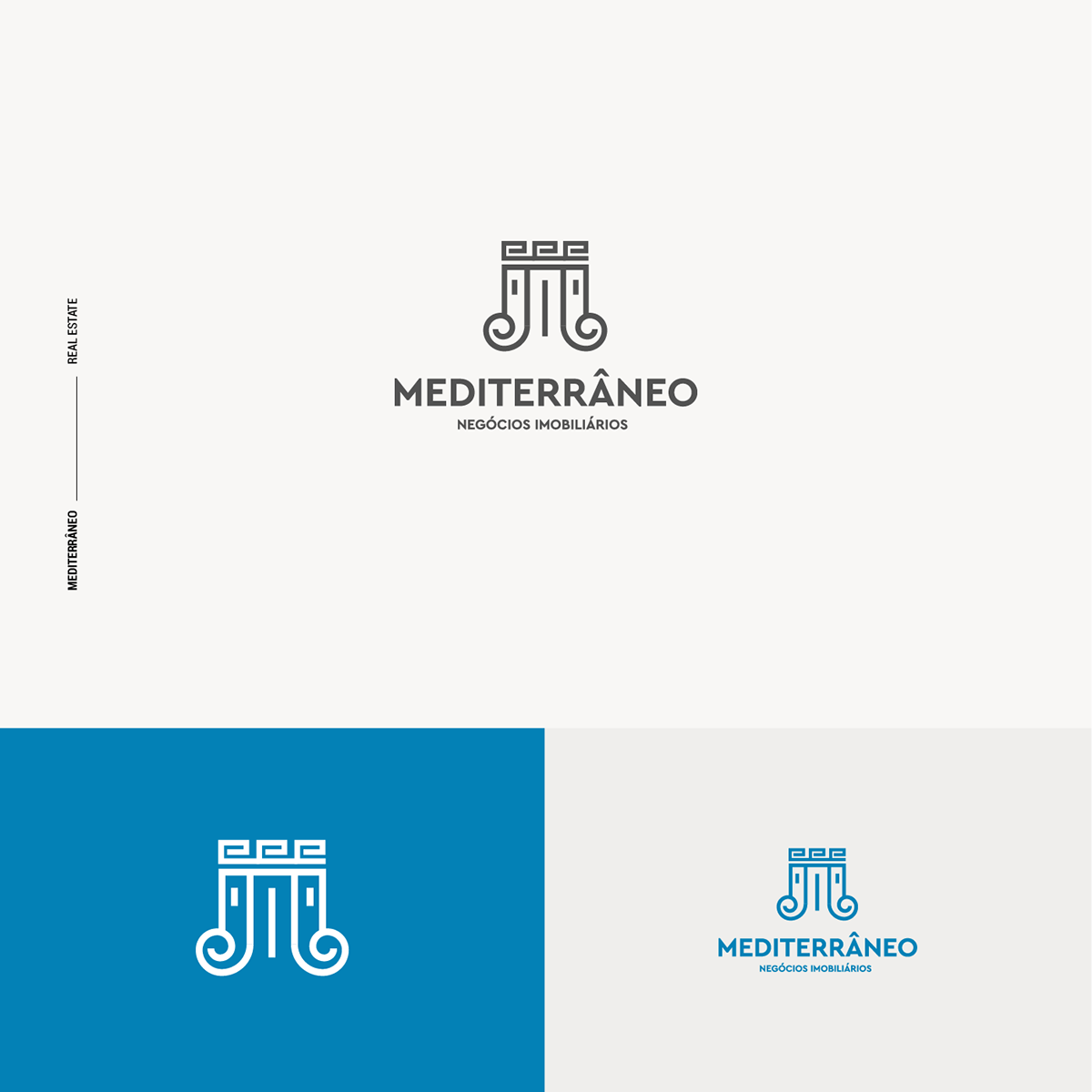 Mediterrâneo — real estate logo presentation