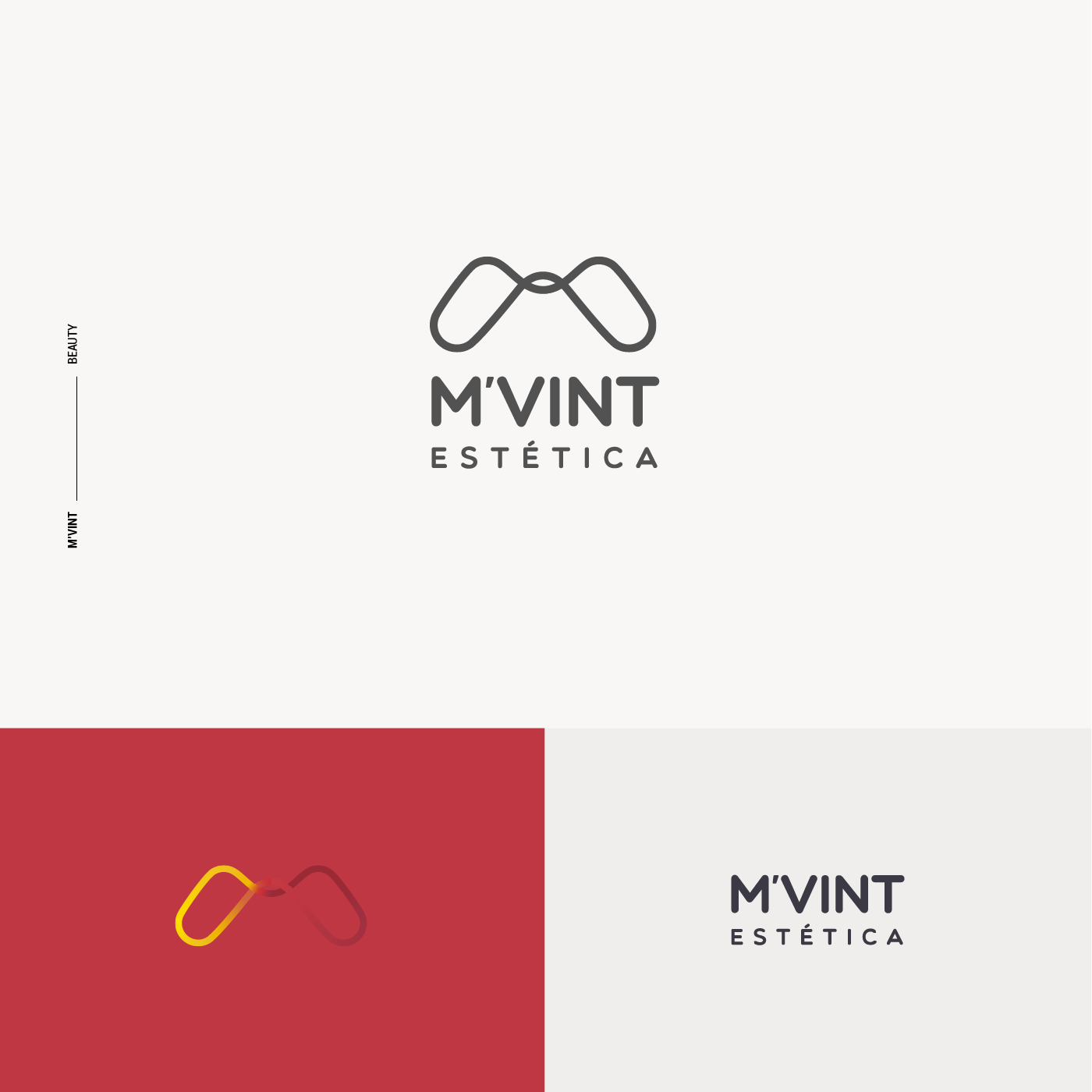 M'Vint Estética — beauty logo presentation